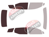 Gabarit vitrage - kit 3/4 arrière - Fisker Ocèan (1) 5 portes (depuis 2024) Gabarit vitrage - kit 3/4 arrière - Fisker Ocèan (1) 5 portes (depuis 2024)