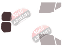 Gabarit vitrage - kit 3/4 arrière - Ford Connect (2) Court Ou Long Utilitaire 4 portes (2014 - 2024)