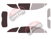 Gabarit vitrage - kit 3/4 arrière - Ford Mondeo (4) Break 5 portes (2014 - 2022)