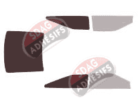 Gabarit vitrage - kit 3/4 arrière - Ford Probe (1) Coupe 3 portes (1988 - 1992)