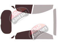 Gabarit vitrage - kit 3/4 arrière - Ford Puma (2) 5 portes (depuis 2020)
