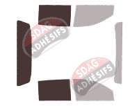 Gabarit vitrage - kit 3/4 arrière - Ford Ranger (3) Pick-Up 4 portes (2012 - 2023)