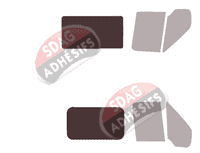 Gabarit vitrage - kit 3/4 arrière - Ford Transit (4) Utilitaire 4/5 portes (2000 - 2013)