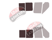 Gabarit vitrage - kit 3/4 arrière - Ford Transit (4) Utilitaire 4/5 portes (2002 - 2013)