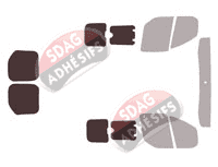 Gabarit vitrage - kit 3/4 arrière - Ford Custom Transit (1) Utilitaire 5/6 portes (2014 - 2023) Gabarit vitrage - kit 3/4 arrière - Ford Custom Transit (1) Utilitaire 5/6 portes (2014 - 2023)