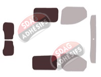 Gabarit vitrage - kit 3/4 arrière - Ford Custom Transit (2) Cabine Approfondie 2 Portes Arrieres 5/6 portes (depuis 2024) Gabarit vitrage - kit 3/4 arrière - Ford Custom Transit (2) Cabine Approfondie 2 Portes Arrieres 5/6 portes (depuis 2024)