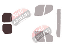 Gabarit vitrage - kit 3/4 arrière - Ford Custom Transit (1) Utilitaire 5/6 portes (2013 - 2023) Gabarit vitrage - kit 3/4 arrière - Ford Custom Transit (1) Utilitaire 5/6 portes (2013 - 2023)