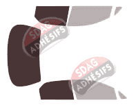Gabarit vitrage - kit 3/4 arrière - Honda City (4) Berline 4 portes (2001 - 2009)