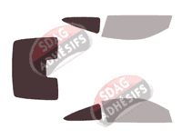 Gabarit vitrage - kit 3/4 arrière - Honda Civic (10) Coupe 2 portes (2016 - 2022) Gabarit vitrage - kit 3/4 arrière - Honda Civic (10) Coupe 2 portes (2016 - 2022)