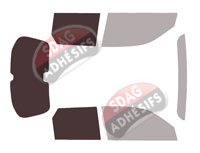 Gabarit vitrage - kit 3/4 arrière - Honda e (1) 5 portes (depuis 2020)