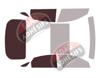 Gabarit vitrage - kit 3/4 arrière - Hyundai Ioniq 6 (1) Berline 4 portes (depuis 2023)