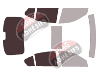 Gabarit vitrage - kit 3/4 arrière - Infiniti Q50 (1) Berline 4 portes (2013 - 2024)