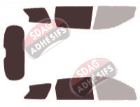 Gabarit vitrage - kit 3/4 arrière - Infiniti QX (1) 60 5 portes (2014 - 2022) Gabarit vitrage - kit 3/4 arrière - Infiniti QX (1) 60 5 portes (2014 - 2022)