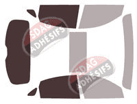 Gabarit vitrage - kit 3/4 arrière - Infiniti QX (1) 70 5 portes (2014 - 2022) Gabarit vitrage - kit 3/4 arrière - Infiniti QX (1) 70 5 portes (2014 - 2022)