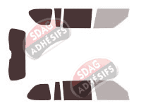 Gabarit vitrage - kit 3/4 arrière - Infiniti QX (2) 56 5 portes (2010 - 2013)