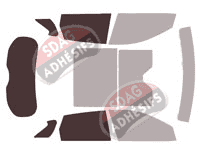 Gabarit vitrage - kit 3/4 arrière - Infiniti QX (2) 50 5 portes (depuis 2018) Gabarit vitrage - kit 3/4 arrière - Infiniti QX (2) 50 5 portes (depuis 2018)