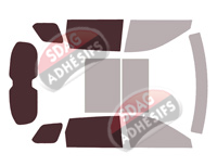 Gabarit vitrage - kit 3/4 arrière - Infiniti QX (2) 60 5 portes (depuis 2022)