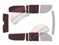 Gabarit vitrage - kit 3/4 arrière - Jeep Wagoneer (4) Grand 5 portes (depuis 2022)