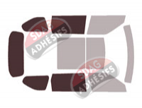 Gabarit vitrage - kit 3/4 arrière - Kia EV9 (1) 5 portes (depuis 2024)