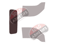 Gabarit vitrage - kit 3/4 arrière - Kia K truck Simple Cabine Camion 2 portes (depuis 2019)