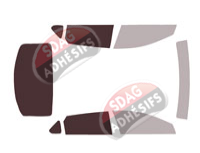 Gabarit vitrage - kit 3/4 arrière - Kia K4 (1) Berline 4 portes (depuis 2024) Gabarit vitrage - kit 3/4 arrière - Kia K4 (1) Berline 4 portes (depuis 2024)