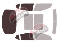 Gabarit vitrage - kit 3/4 arrière - Kia Optima (3) Berline 4 portes (2011 - 2016)
