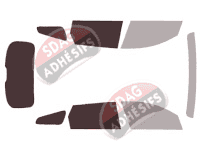 Gabarit vitrage - kit 3/4 arrière - Kia Optima (4) Sportwagon Break 5 portes (2015 - 2019)