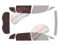 Gabarit vitrage - kit 3/4 arrière - Kia Rondo 5 portes (2013 - 2022)