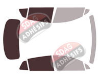 Gabarit vitrage - kit 3/4 arrière - Kia Sportage (5) Court 5 portes (depuis 2022) Gabarit vitrage - kit 3/4 arrière - Kia Sportage (5) Court 5 portes (depuis 2022)