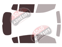 Gabarit vitrage - kit 3/4 arrière - Kia Sportage (4) 5 portes (2016 - 2021) Gabarit vitrage - kit 3/4 arrière - Kia Sportage (4) 5 portes (2016 - 2021)