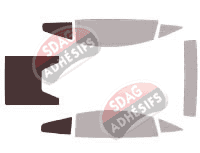 Gabarit vitrage - kit 3/4 arrière - Lamborghini Gallardo Coupé 2 portes (2003 - 2014) Gabarit vitrage - kit 3/4 arrière - Lamborghini Gallardo Coupé 2 portes (2003 - 2014)