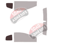 Gabarit vitrage - kit 3/4 arrière - Lamborghini Murcielago Cabriolet 2 portes (2004 - 2010) Gabarit vitrage - kit 3/4 arrière - Lamborghini Murcielago Cabriolet 2 portes (2004 - 2010)