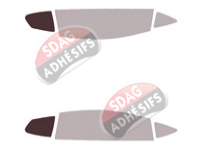 Gabarit vitrage - kit 3/4 arrière - Lamborghini Huracan (1) Coupe 2 portes (2015 - 2024) Gabarit vitrage - kit 3/4 arrière - Lamborghini Huracan (1) Coupe 2 portes (2015 - 2024)