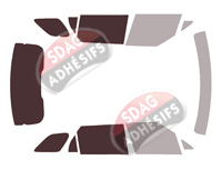 Gabarit vitrage - kit 3/4 arrière - Land Rover Range Rover Sport (3) 5 portes (depuis 2023)