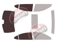 Gabarit vitrage - kit 3/4 arrière - Lexus ES (6) Berline 4 portes (2012 - 2018) Gabarit vitrage - kit 3/4 arrière - Lexus ES (6) Berline 4 portes (2012 - 2018)
