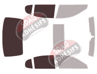 Gabarit vitrage - kit 3/4 arrière - Lexus GS (4) Berline 4 portes (2012 - 2020)