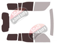 Gabarit vitrage - kit 3/4 arrière - Lexus GX (3) 5 portes (depuis 2024) Gabarit vitrage - kit 3/4 arrière - Lexus GX (3) 5 portes (depuis 2024)