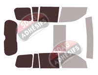 Gabarit vitrage - kit 3/4 arrière - Lexus LX (4) 5 portes (depuis 2021) Gabarit vitrage - kit 3/4 arrière - Lexus LX (4) 5 portes (depuis 2021)