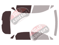 Gabarit vitrage - kit 3/4 arrière - Lexus NX (1) 5 portes (2014 - 2022) Gabarit vitrage - kit 3/4 arrière - Lexus NX (1) 5 portes (2014 - 2022)