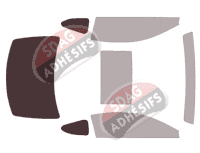 Gabarit vitrage - kit 3/4 arrière - Lexus RC Coupe 2 portes (2014 - 2024)