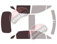 Gabarit vitrage - kit 3/4 arrière - Lexus RX (4) 5 portes (2015 - 2022) Gabarit vitrage - kit 3/4 arrière - Lexus RX (4) 5 portes (2015 - 2022)