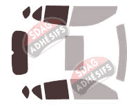 Gabarit vitrage - kit 3/4 arrière - Lexus CT 5 portes (2011 - 2022)