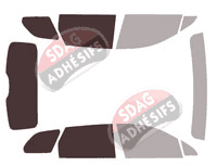 Gabarit vitrage - kit 3/4 arrière - Lincoln Corsair (1) 5 portes (depuis 2019)