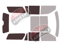 Gabarit vitrage - kit 3/4 arrière - Lincoln Navigator (4) Long 5 portes (2017 - 2024) Gabarit vitrage - kit 3/4 arrière - Lincoln Navigator (4) Long 5 portes (2017 - 2024)