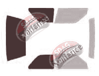 Gabarit vitrage - kit 3/4 arrière - Bmw Serie 3 (2) Coupe 2 portes (1982 - 1993)