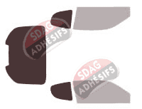 Gabarit vitrage - kit 3/4 arrière - Maserati 4200 GT Coupe 3 portes (2002 - 2007) Gabarit vitrage - kit 3/4 arrière - Maserati 4200 GT Coupe 3 portes (2002 - 2007)