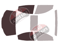 Gabarit vitrage - kit 3/4 arrière - Maserati Ghibli (3) Berline 4 portes (depuis 2013) Gabarit vitrage - kit 3/4 arrière - Maserati Ghibli (3) Berline 4 portes (depuis 2013)