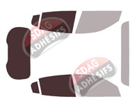 Gabarit vitrage - kit 3/4 arrière - Maserati Grecale (1) 5 portes (depuis 2023) Gabarit vitrage - kit 3/4 arrière - Maserati Grecale (1) 5 portes (depuis 2023)