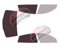 Gabarit vitrage - kit 3/4 arrière - Maserati Quattroporte (6) Berline 4 portes (2013 - 2024)
