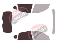 Gabarit vitrage - kit 3/4 arrière - Maserati Levante 5 portes (depuis 2016) Gabarit vitrage - kit 3/4 arrière - Maserati Levante 5 portes (depuis 2016)